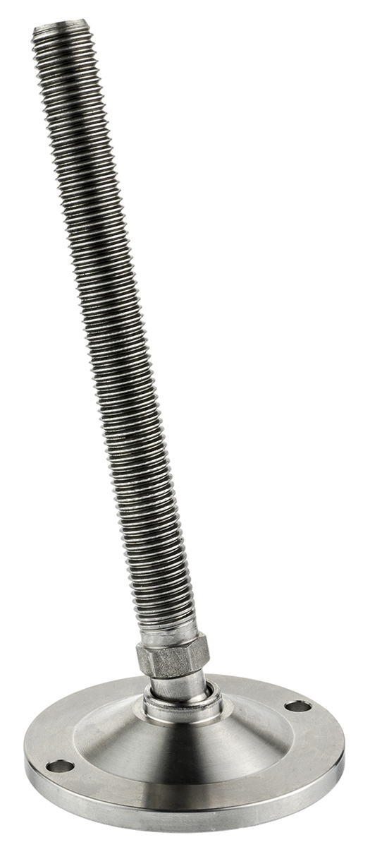 Nu-Tech Engineering M16 Stainless Steel Adjustable Foot, 1750kg Static Load Capacity 10° Tilt Angle