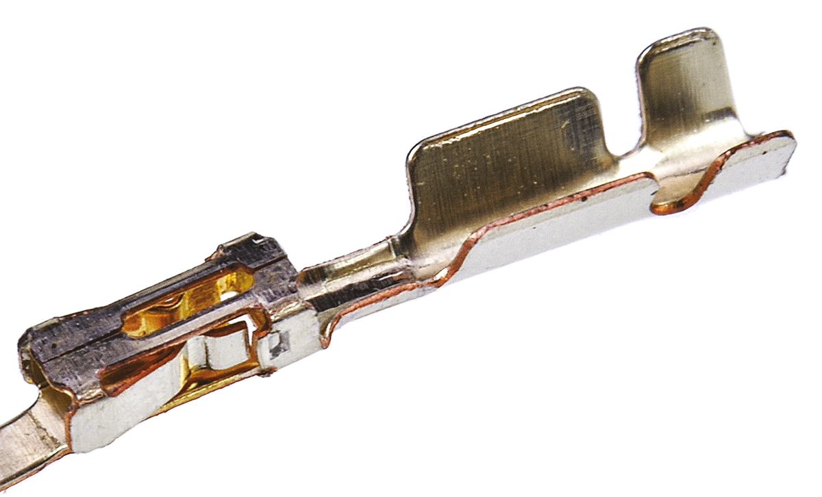 TE Connectivity AMPMODU MOD V Series Female Crimp Terminal, 24AWG Min, 20AWG Max