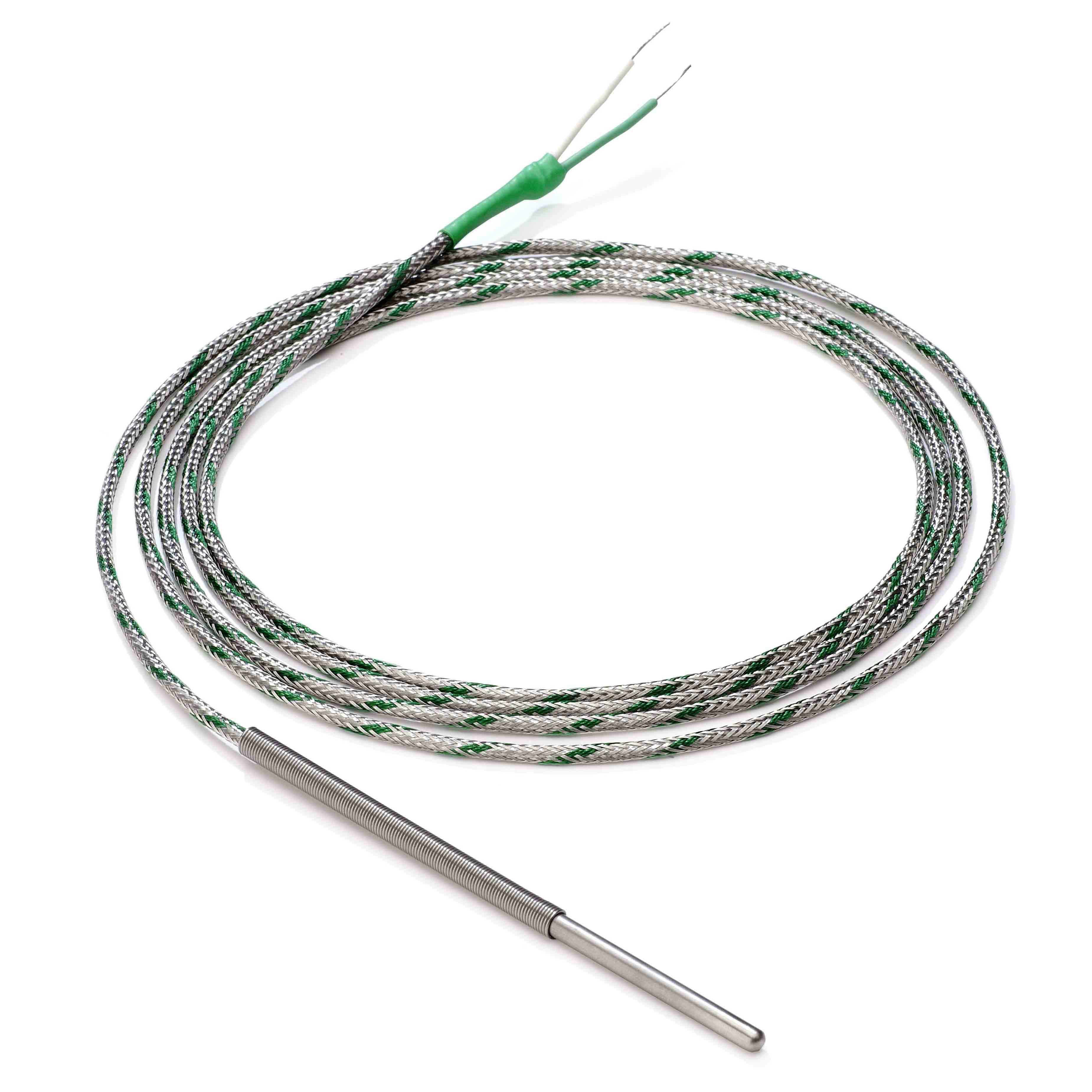 Omron PT100 RTD Sensor, 6mm Dia, 100mm Long, 3 Wire, +400°C Max