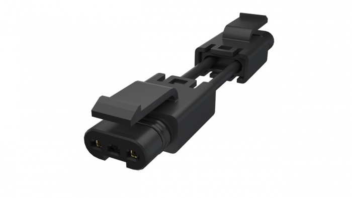 Amphenol Communications Solutions FLHT2C008 Series Straight PCB Socket, 2-Contact, 1-Row, 2.5mm Pitch, Poke-In