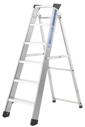 Zarges Aluminium 8 steps Step Ladder, 1.73m open length