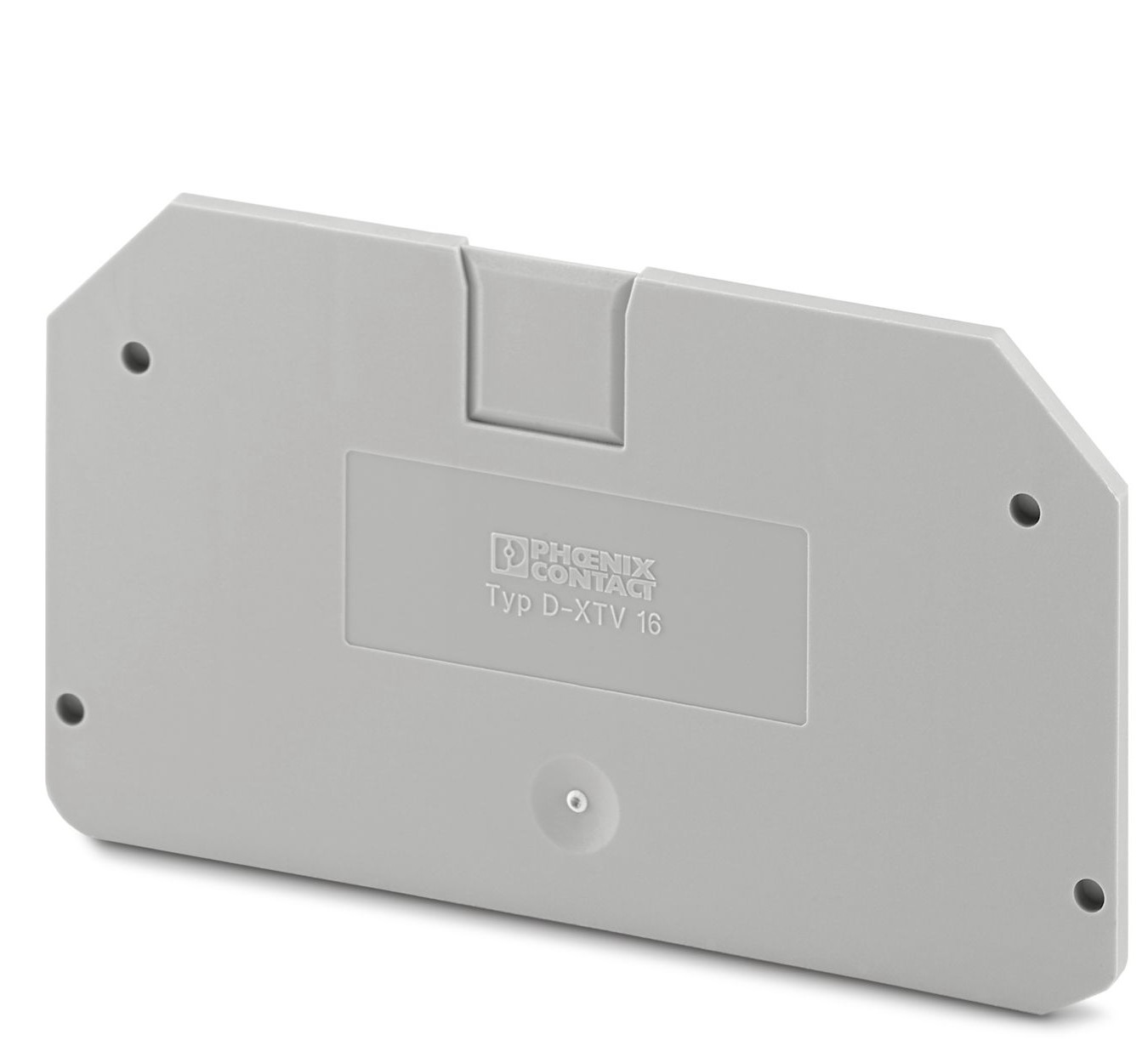 Phoenix Contact D-XTV 16 Series End Cover for Use with DIN Rail Terminal Blocks