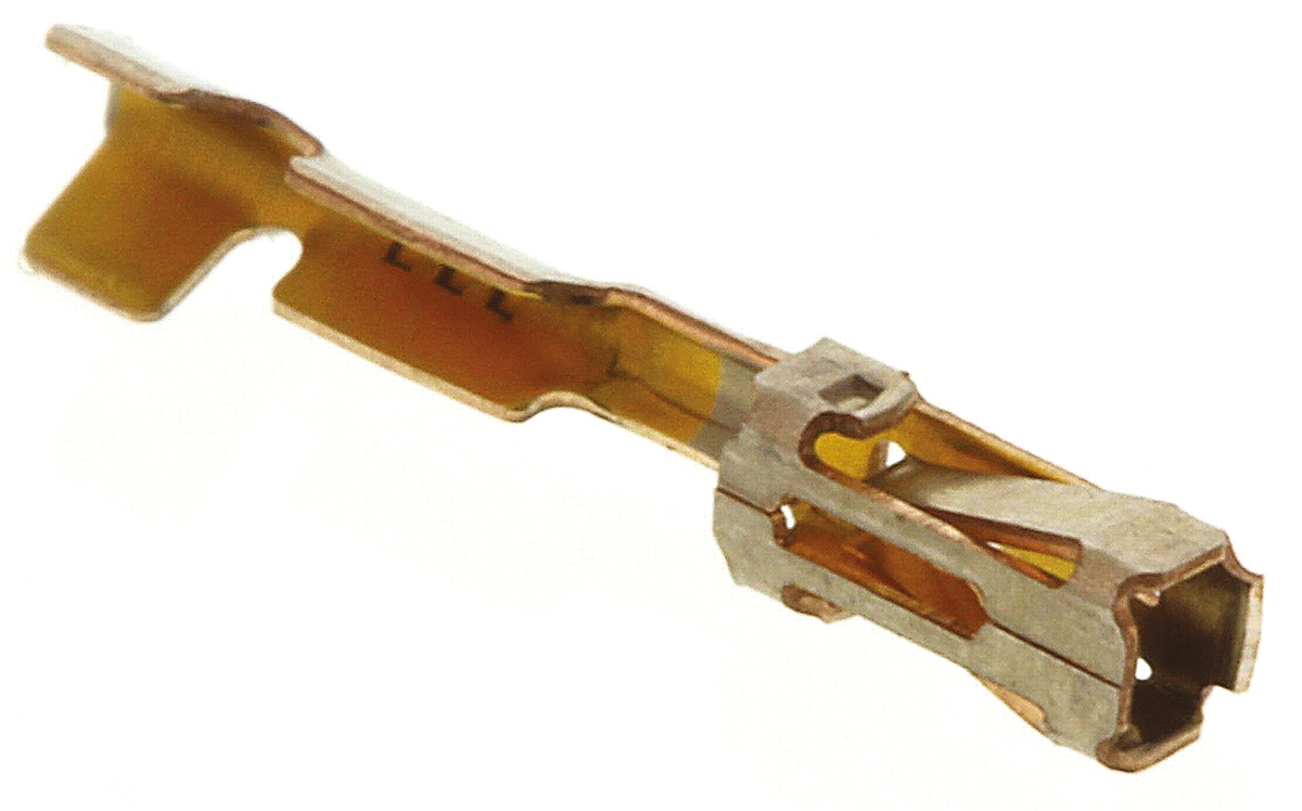 TE Connectivity AMPMODU MOD IV Series Female Crimp Terminal, 32AWG Min, 28AWG Max