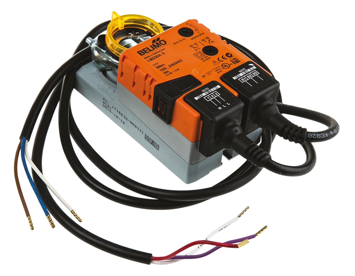 Belimo Open/Close Damper Actuator, 5Nm, 240 V ac