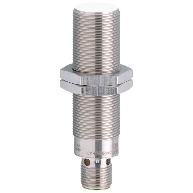 ifm electronic Inductive Threaded Barrel Proximity Sensor, M18, 8 mm Detection, PNP/NPN NO, 10 → 60 V dc