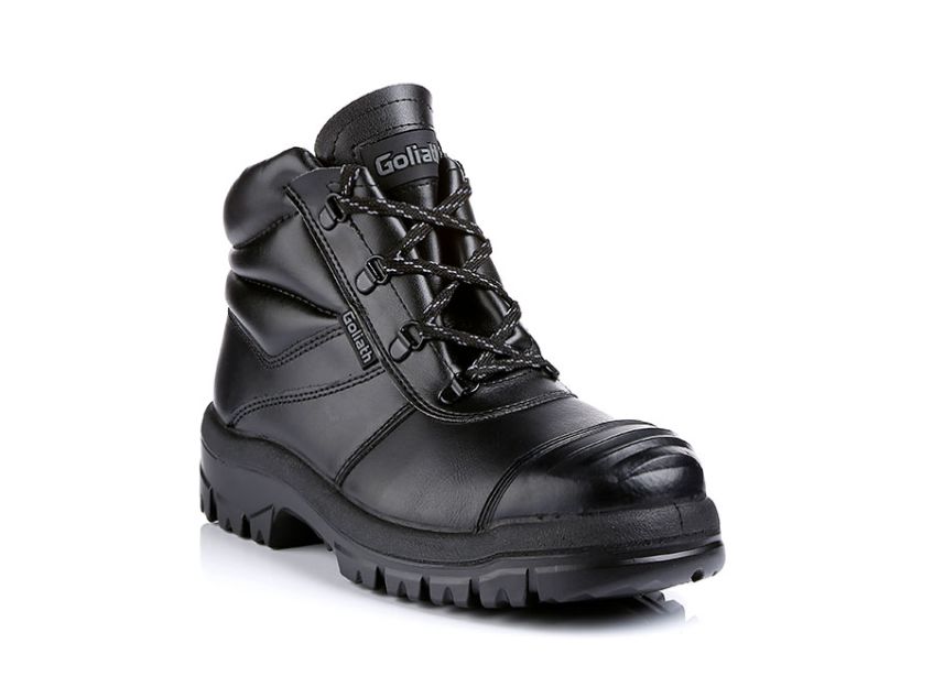 Goliath EL170DDR Black Steel Toe Capped Unisex Safety Boots, UK 3, EU 36