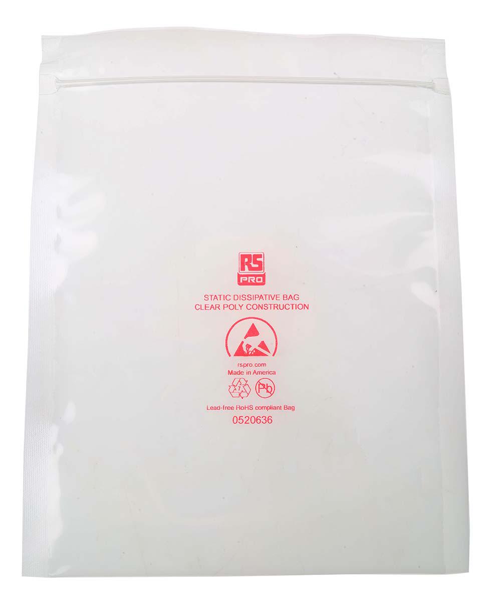 RS PRO ESD Ultra Clear Bag 150mm(W)x 200mm(L)