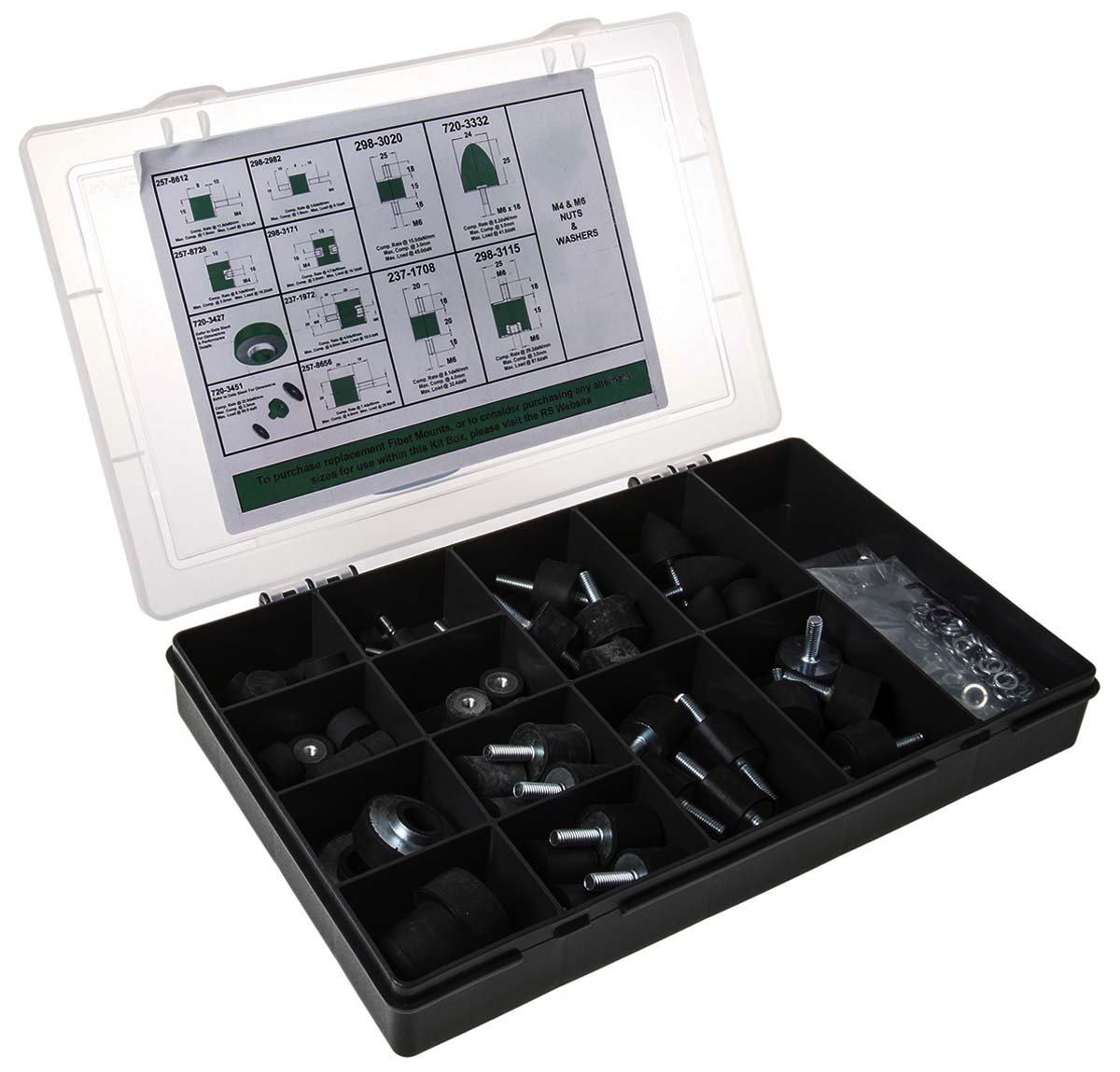 FIBET 12 piece Anti Vibration Kit, 132daN max load