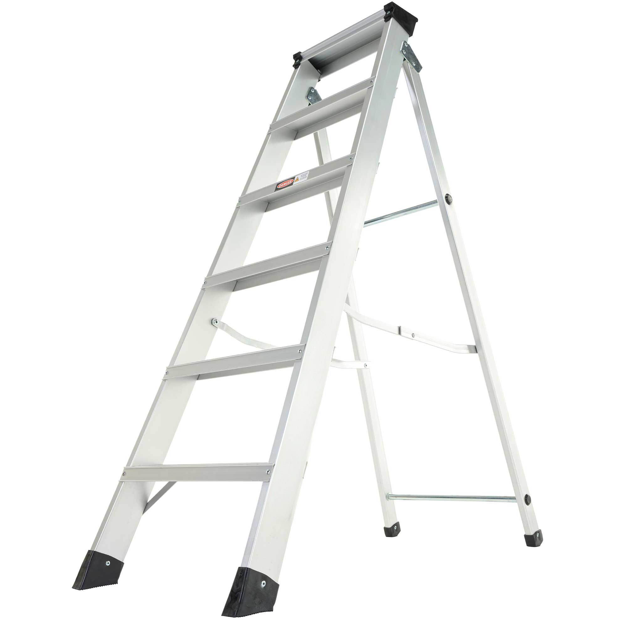RS PRO Aluminium 6 steps Step Ladder, 2.39m open length