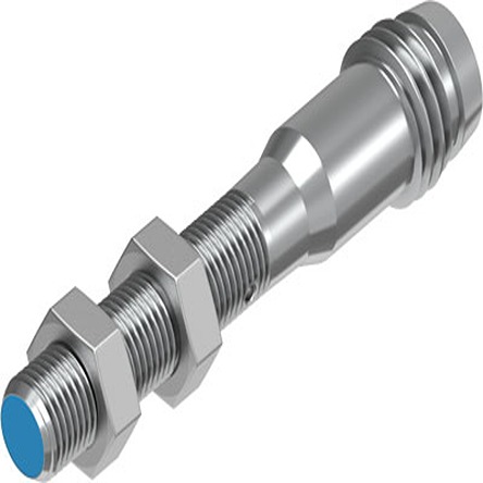 Festo Inductive Threaded Barrel Proximity Sensor, M5, 0.8 mm Detection, NPN NO, 10 → 30 V dc
