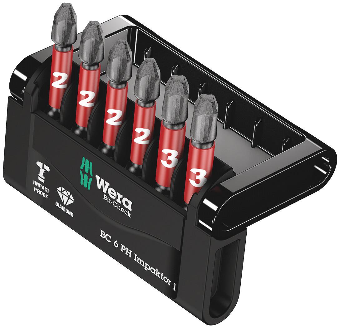 Wera Impact Bit Set 6 Pieces, Hexagon