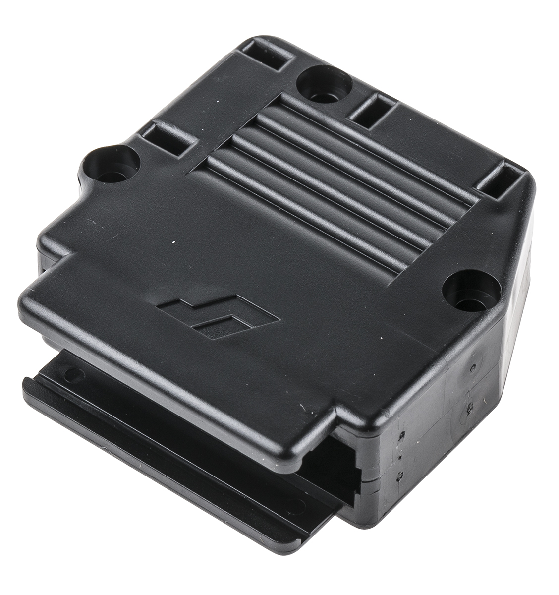 Amphenol Communications Solutions 863093C Series Thermoplastic Angled, Straight D Sub Backshell, 25 Way, Strain Relief