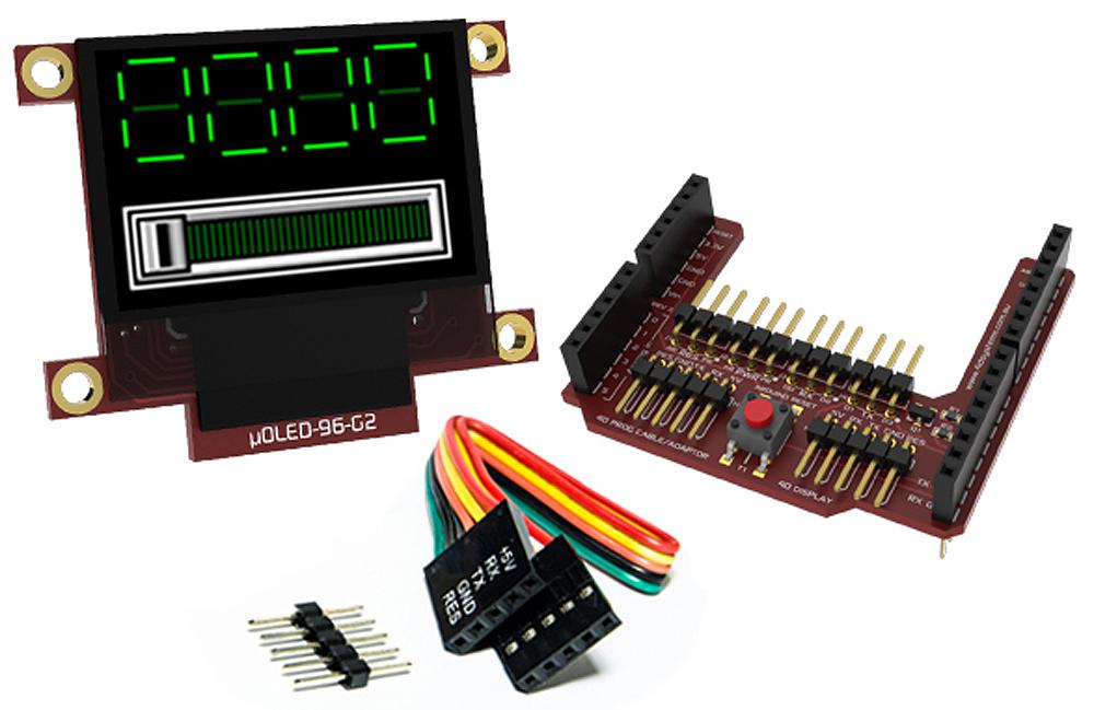 4D Systems, 0.96in Arduino Compatible Display with OLED Display