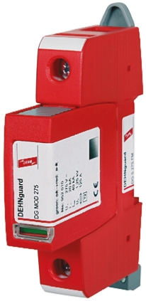 Dehn, DG Modular Surge Protector 275 V ac, 350 V dc Maximum Voltage Rating 40kA Maximum Surge Current Type 2 Arrester