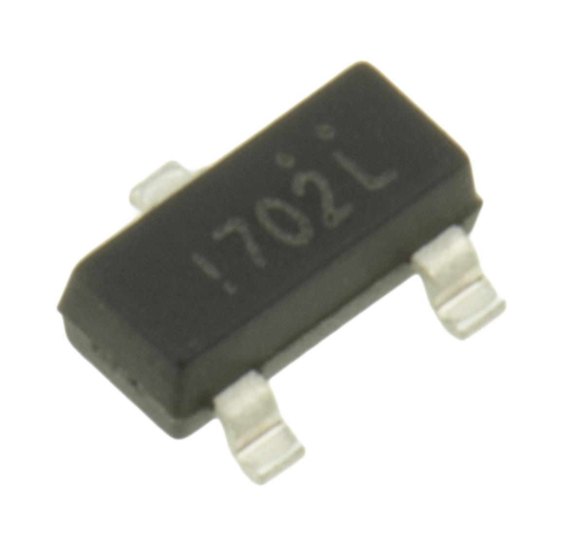 N-Channel MOSFET, 115 mA, 60 V, 3-Pin SOT-23 onsemi 2N7002