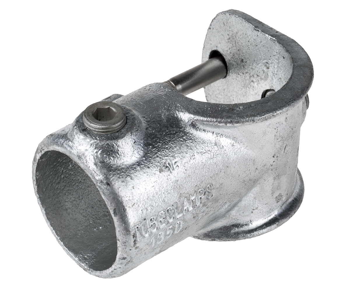 RS PRO T-Clamp, Connecting Component, Strut Profile Type 3, Round Tube Size Type 3