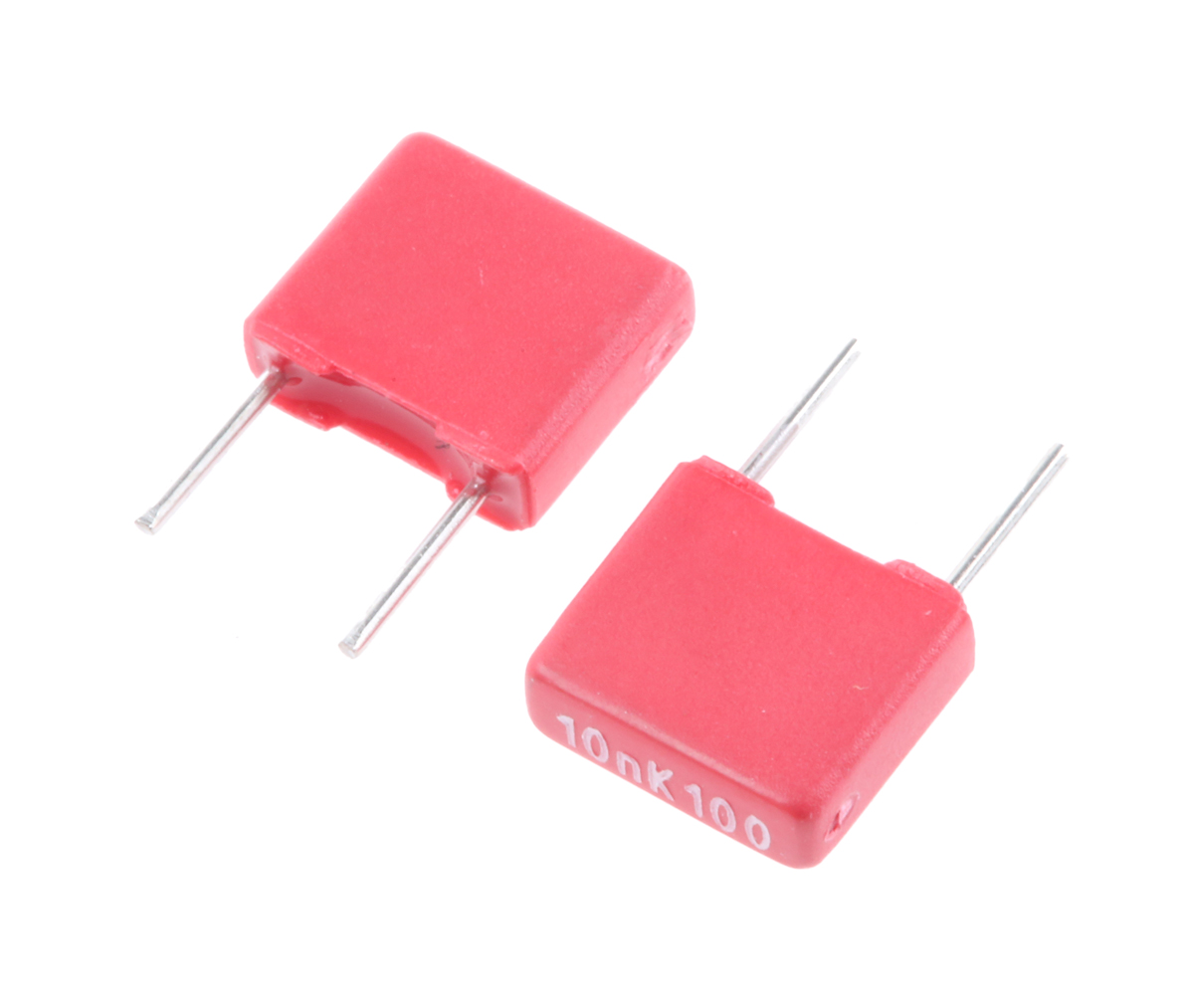 WIMA MKS2 Polyester Film Capacitor, 63 V ac, 100 V dc, ±10%, 10nF, Through Hole