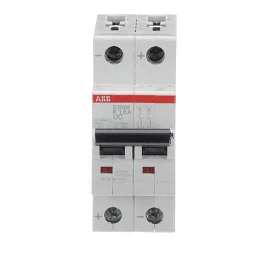 ABB System Pro M Compact S200 M UC MCB, 2P, 1.6A Curve K, 400V AC, 440V DC, 10 kA Breaking Capacity
