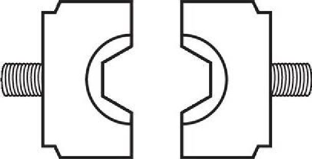 Facom Crimp Die, Terminal, Wire size 120mm²