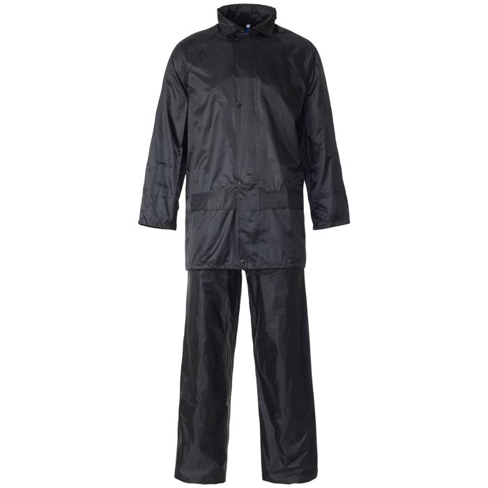 Supertouch Black Reusable Rain Suit, XXL