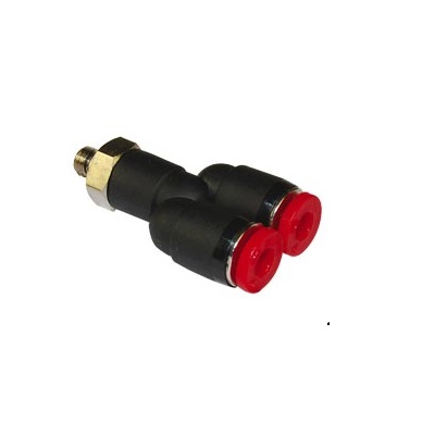 Norgren, Push In 8 mm to Push In 8 mm, Threaded-to-Tube Connection Style