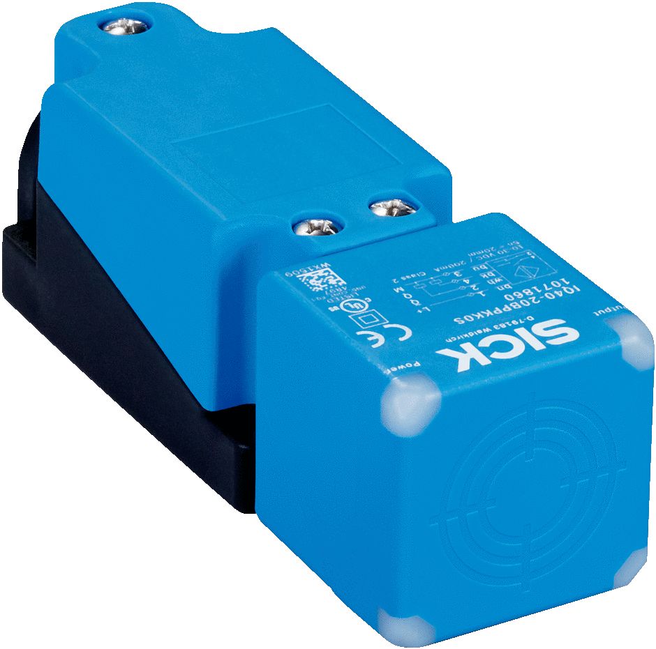 IQ Series Inductive Rectangular-Style Inductive Proximity Sensor, 20 mm Detection, Normally Open Output, 10 → 30