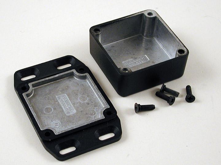 Hammond 1590 Series Die Cast Aluminium Enclosure, IP65, Flanged, 25 x 51 x 77mm