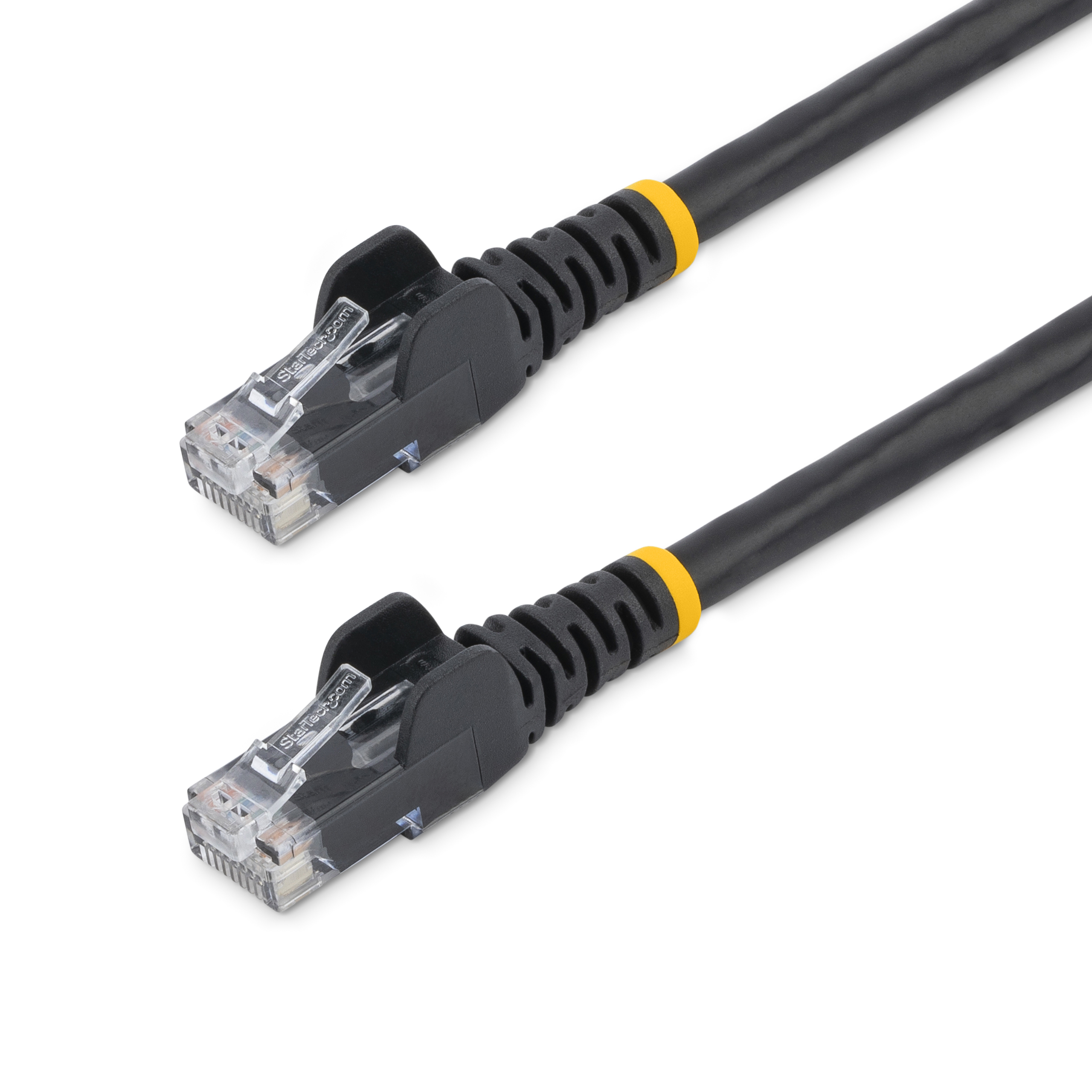 StarTech.com, 0.5m Cat6, Black RJ45 to Male RJ45 Male, U/UTP Unshielded, Terminated PVC Sheath