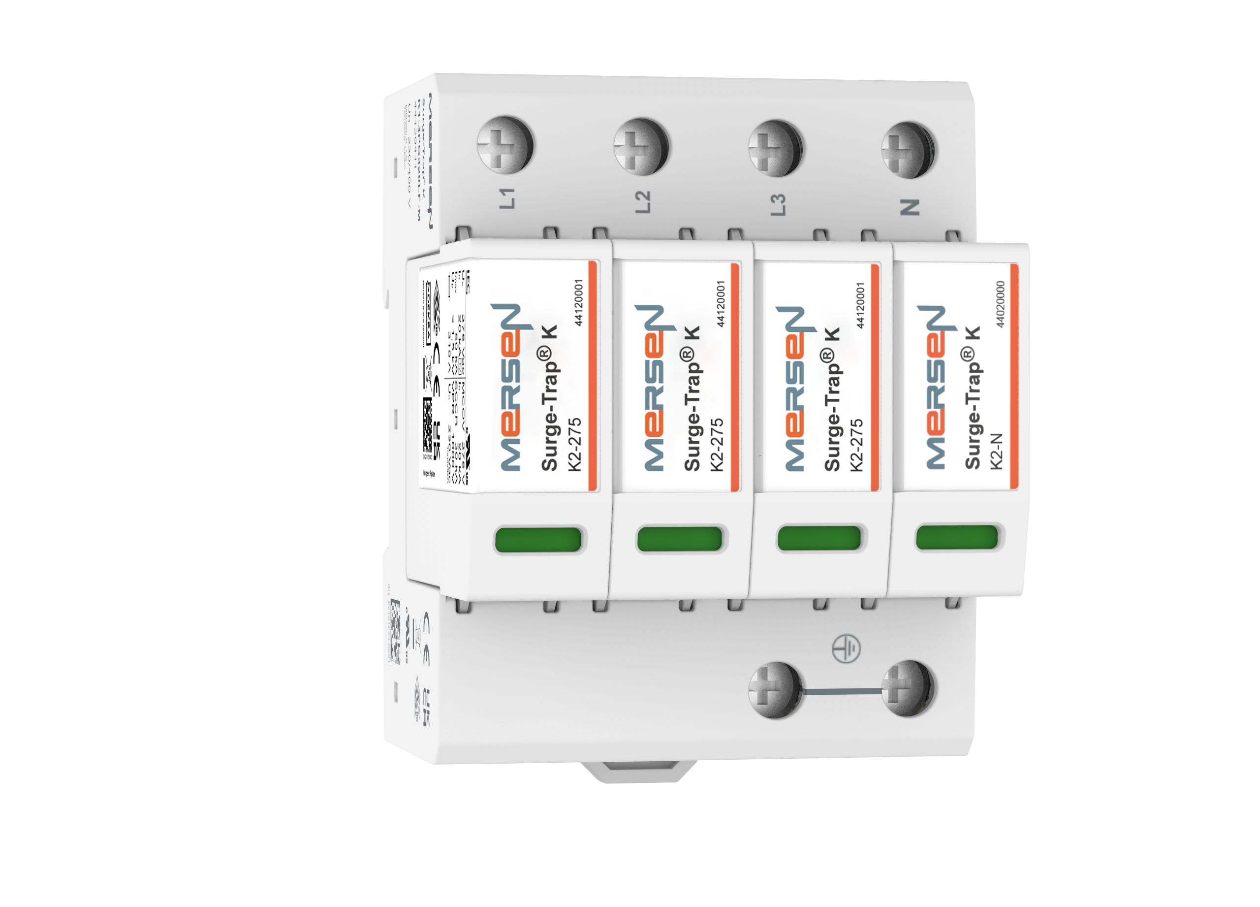 Mersen Surge Protector, 50kA, 1800V (Volts), DIN Rail Mount
