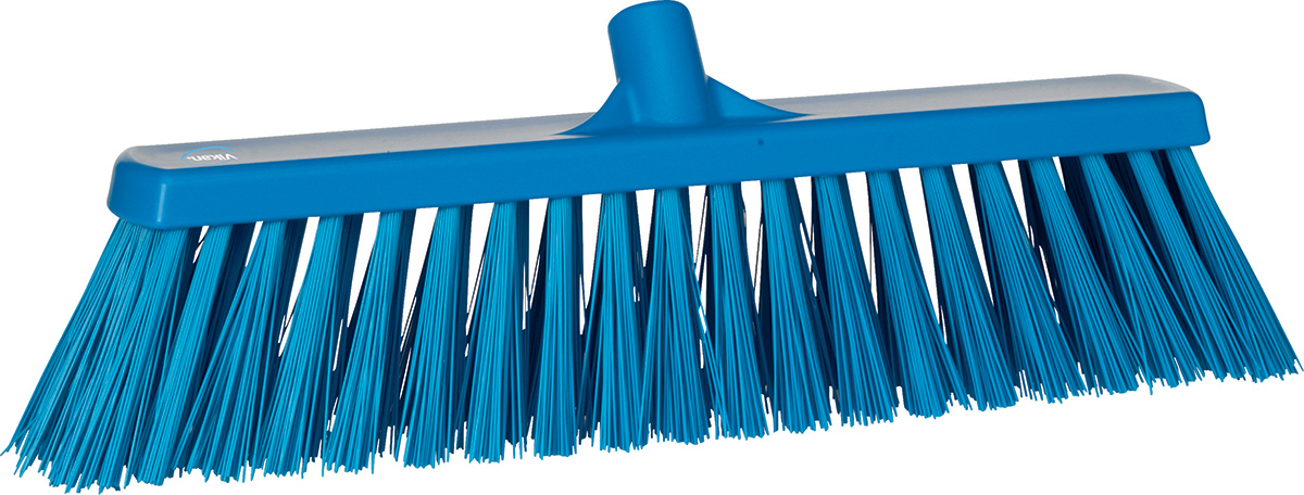 Vikan Broom, Blue With PET Bristles