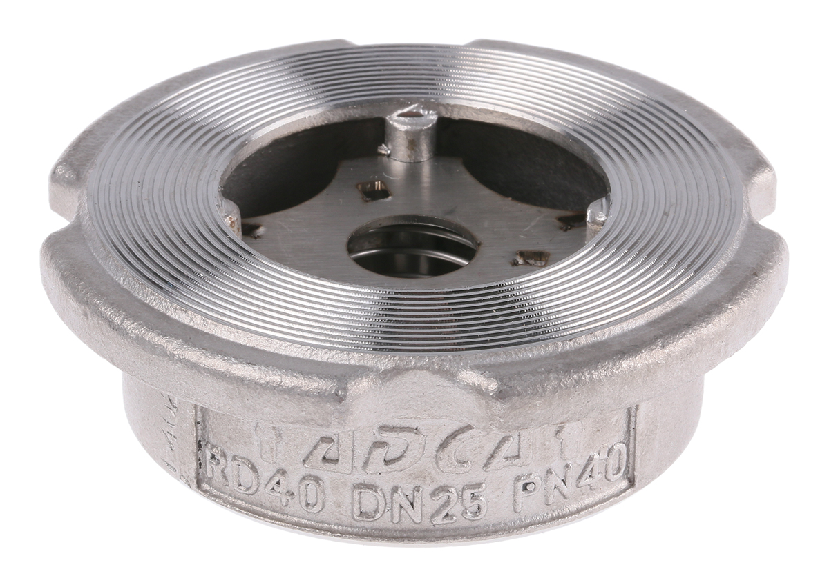 RS PRO Stainless Steel Single Non Return Valve 25mm