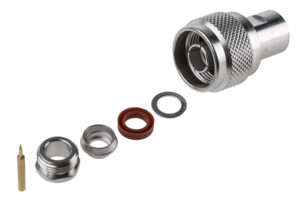 Radiall, Plug Cable Mount N Connector, 75Ω, Clamp Termination, Straight Body