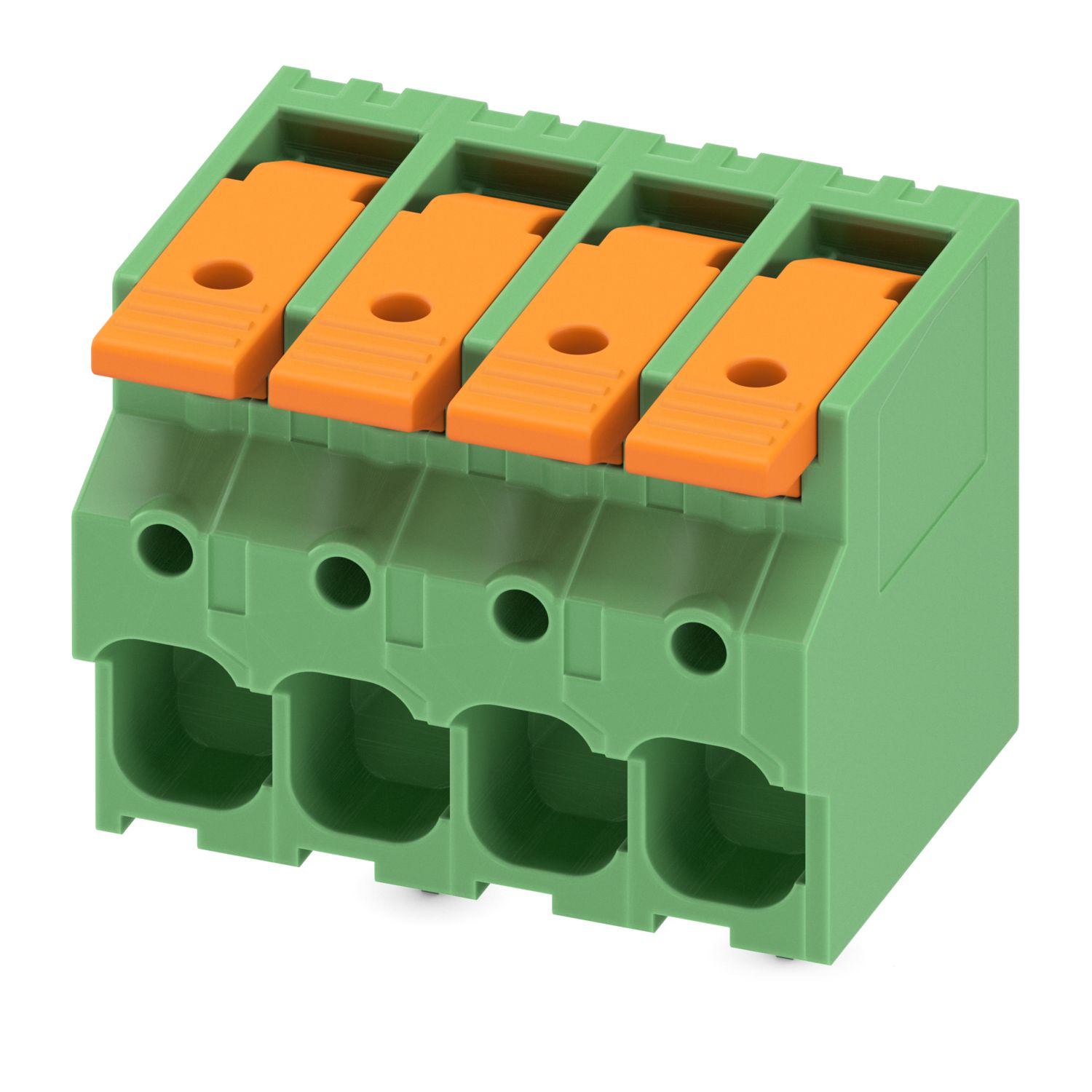 Phoenix Contact 5-ZB, LPT 6/ 4-7 Series PCB Terminal Block, 4-Contact, 7.5mm Pitch, PCB Mount, 1-Row, PCB Termination