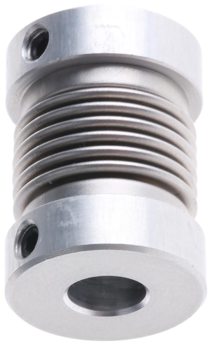 Huco Bellows Coupling, 16mm Outside Diameter, 6mm Bore, 21mm Length Coupler