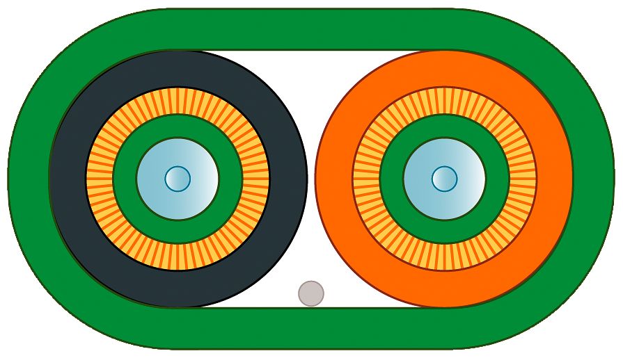 Siemens Multi Mode Fibre Optic Cable, 50/125μm, 50m