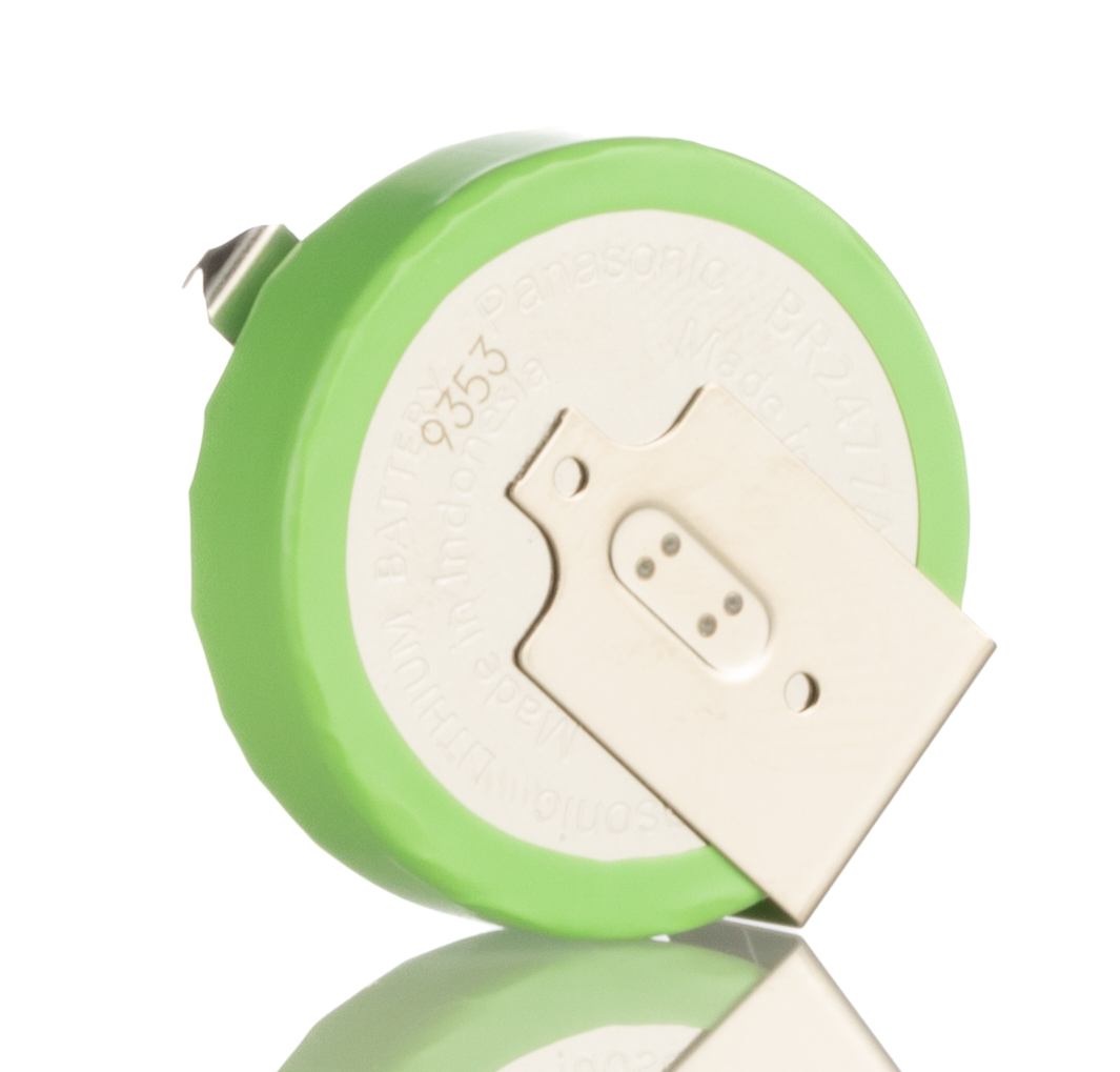 Panasonic BR2477A Button Battery, 3V, 24.5mm Diameter