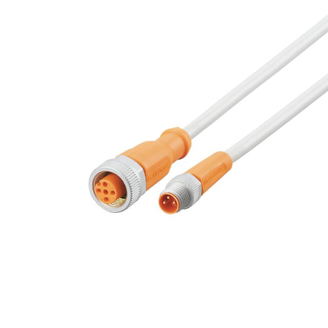 ifm electronic Male 1 way M8 to Female 1 way M12 Sensor Actuator Cable, 1.5 m