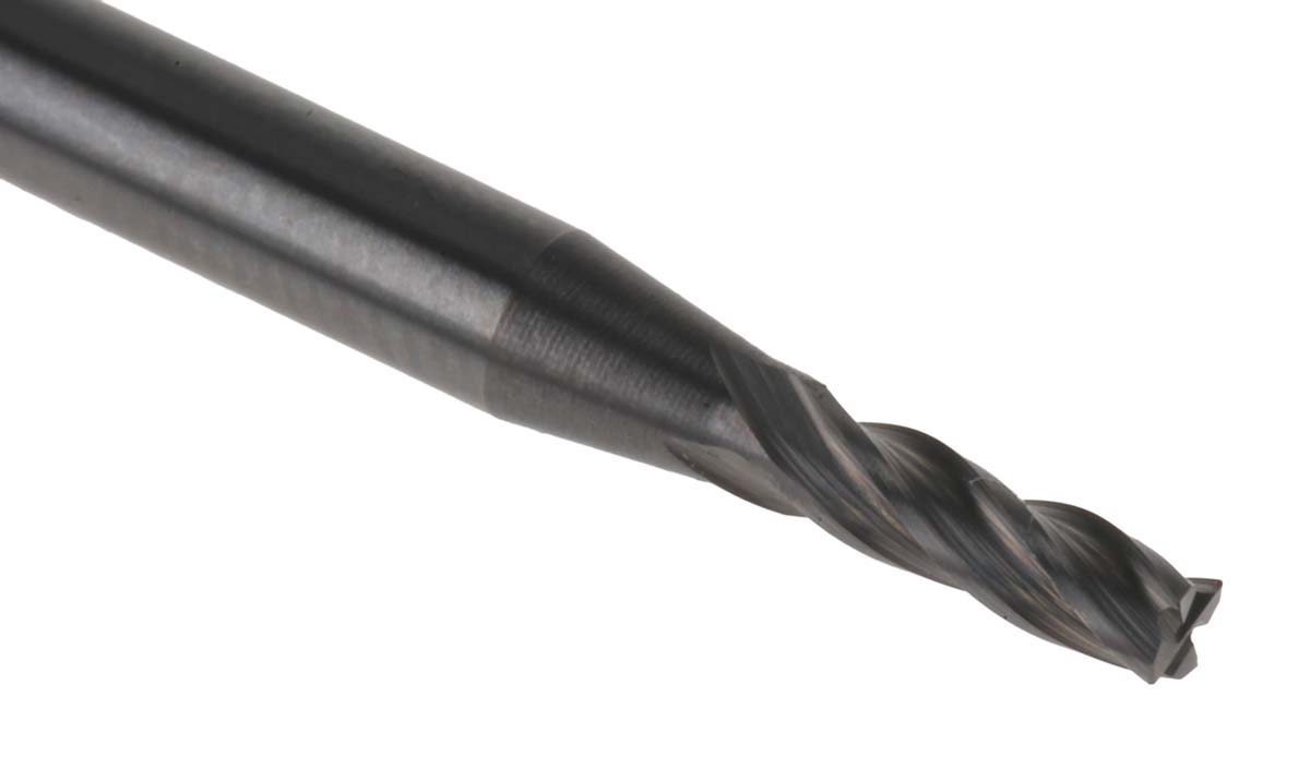 Dormer End Mill, 2mm Cutter, Solid Carbide, 3 mm Shank, 6mm Cut Length
