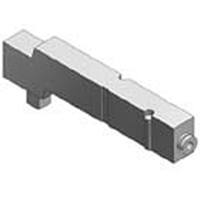 SMC SV1000 series One-Touch Fitting 4 mm Manifold Block for use with Valve, SV1000-50-2A-C4