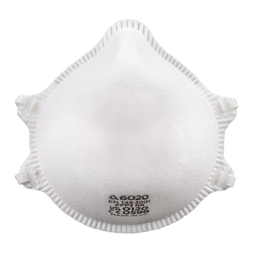 Skytec ASR60 Series Disposable Respirator for General Purpose Protection, FFP2, Non-Valved, Fold Flat 20Each per Package