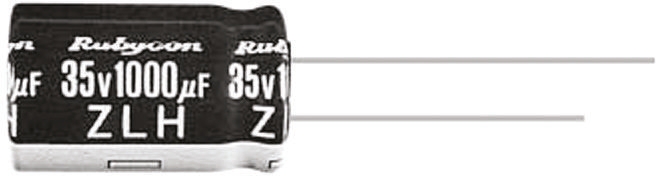 Rubycon 470μF Aluminium Electrolytic Capacitor 16V dc, Radial, Through Hole - 16ZLH470MEFC8X11.5