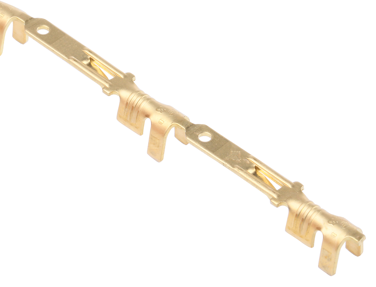 TE Connectivity FASTIN-FASTON .110 Uninsulated Male Spade Connector, Tab, 2.79 x 0.51mm Tab Size, 0.5mm² to 1.4mm²