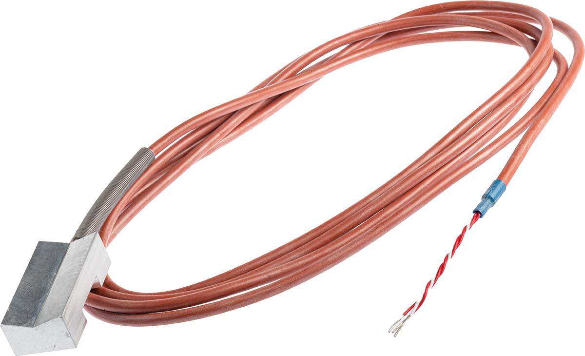 Jumo PT100 RTD Sensor, 25mm Dia, 50mm Long, 3 Wire, Strip Sensor, Class B +180°C Max