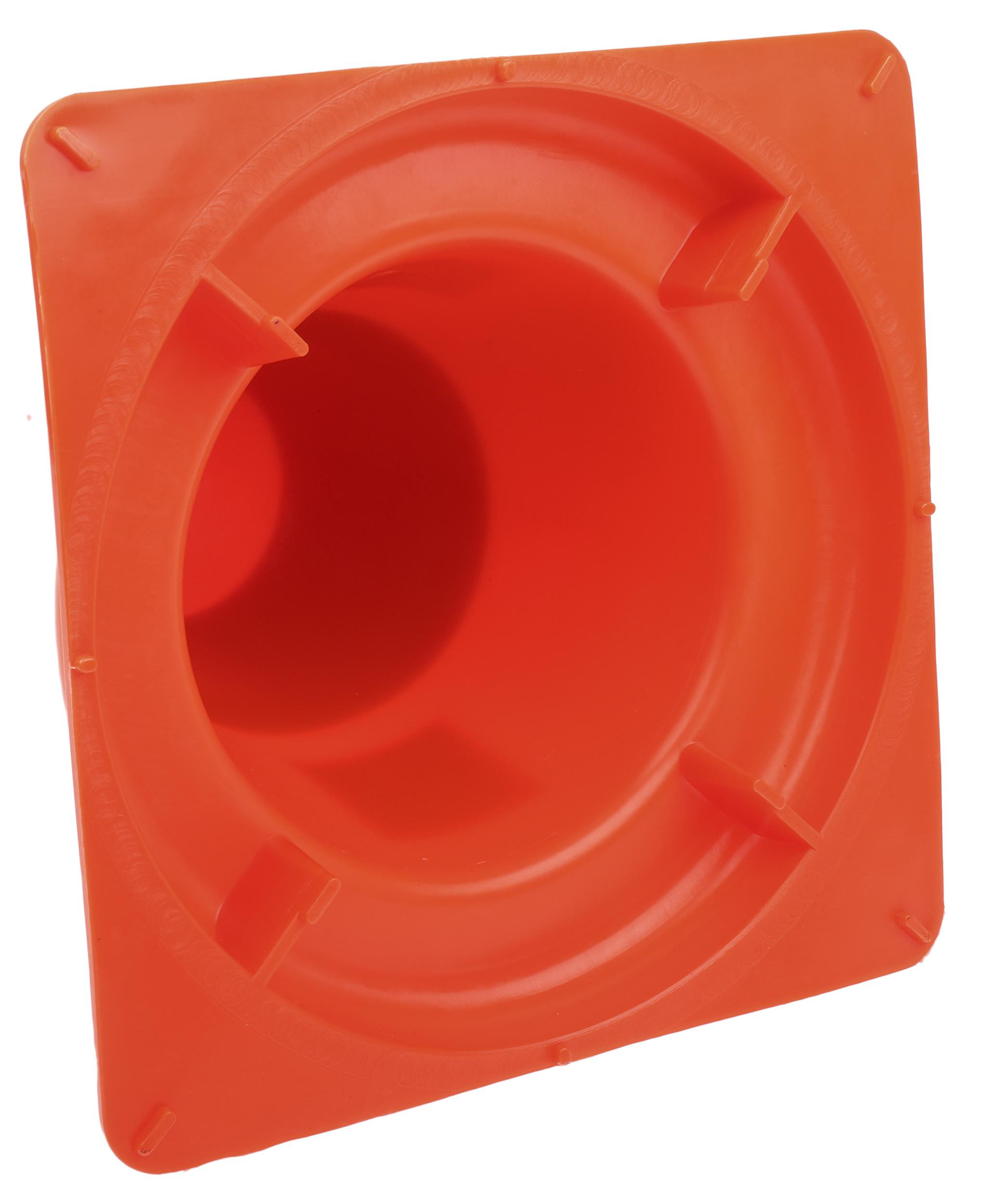 RS PRO, Orange, White 300 mm PP Traffic Cone