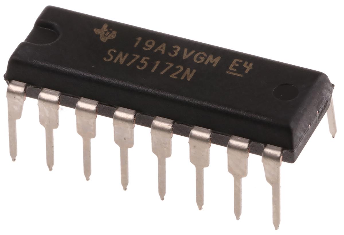 Texas Instruments SN75172N Line Transmitter, 16-Pin PDIP