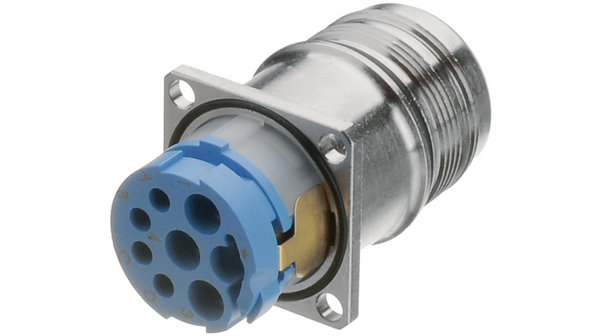 Hummel Circular Connector, 8 Contacts, Panel, M23 Connector, Plug, Male, IP67, IP69K, Power Connectors M 23 Series