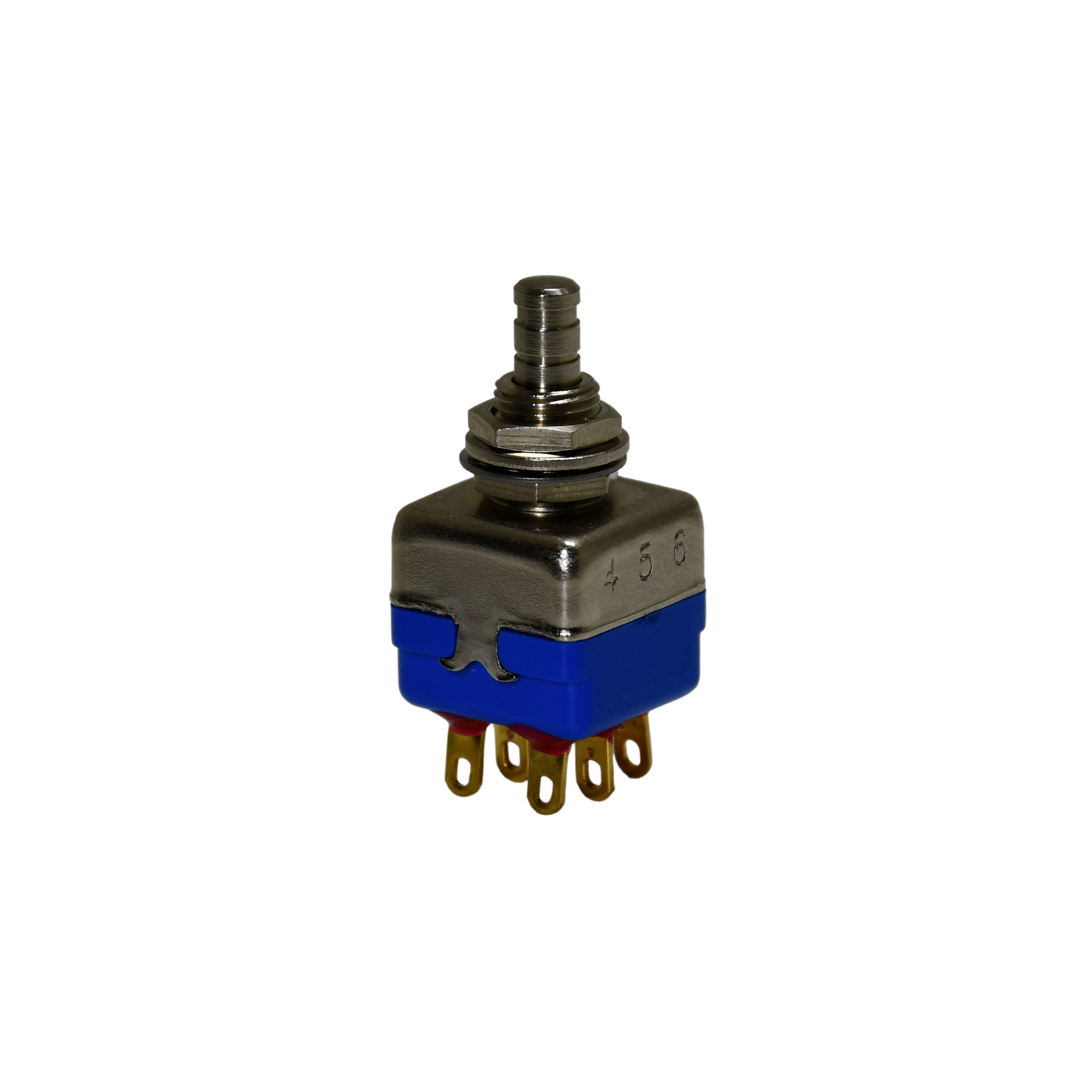 APEM 1300 Series Series Push Button Switch, DP, Bushing, 11.9mm Cutout, On/Mom, 30V dc