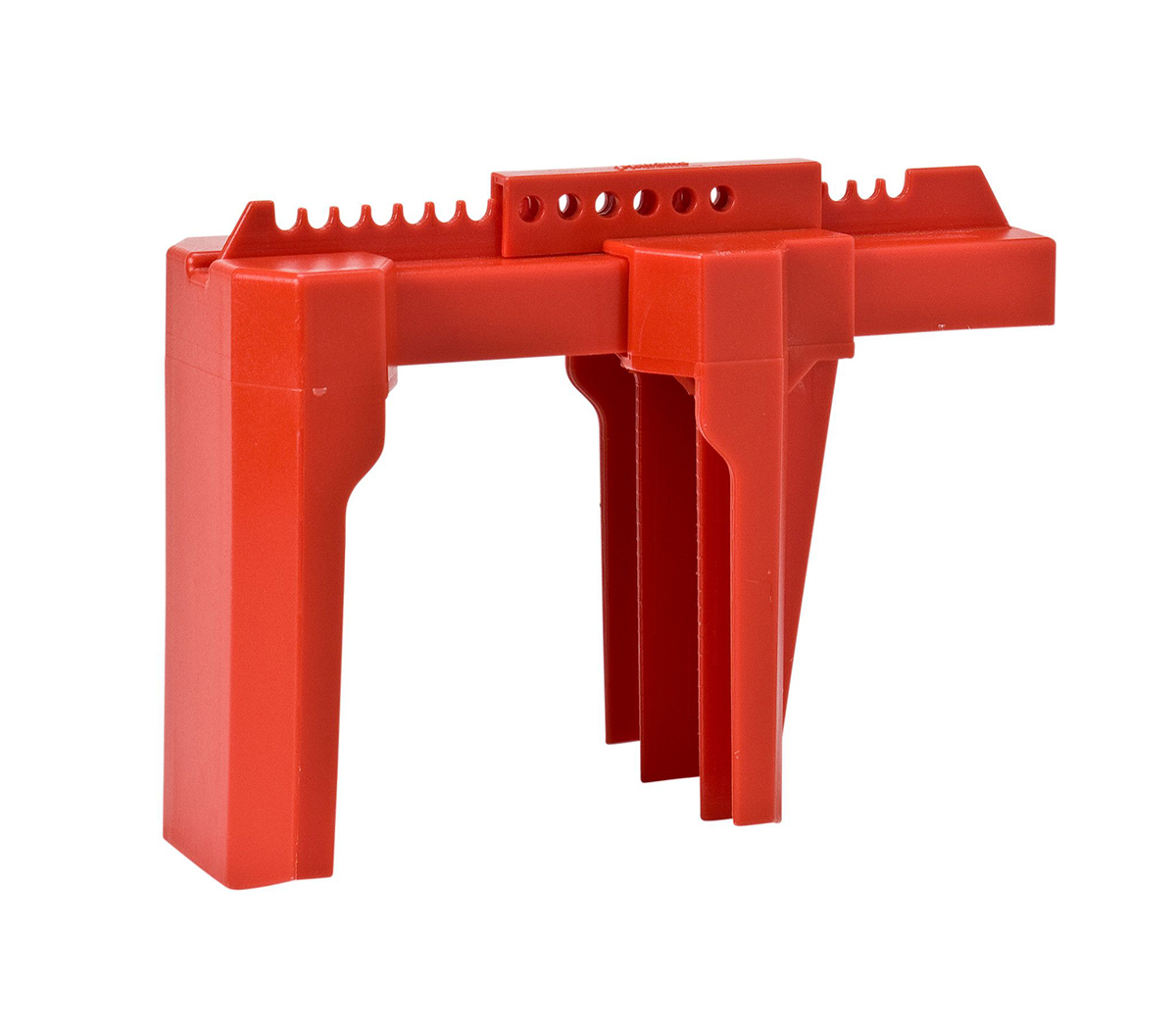 Brady Red 4-Lock Ultra-tough Polypropylene Ball Valve Lockout, 7.24mm Shackle, 31.75mm Attachment