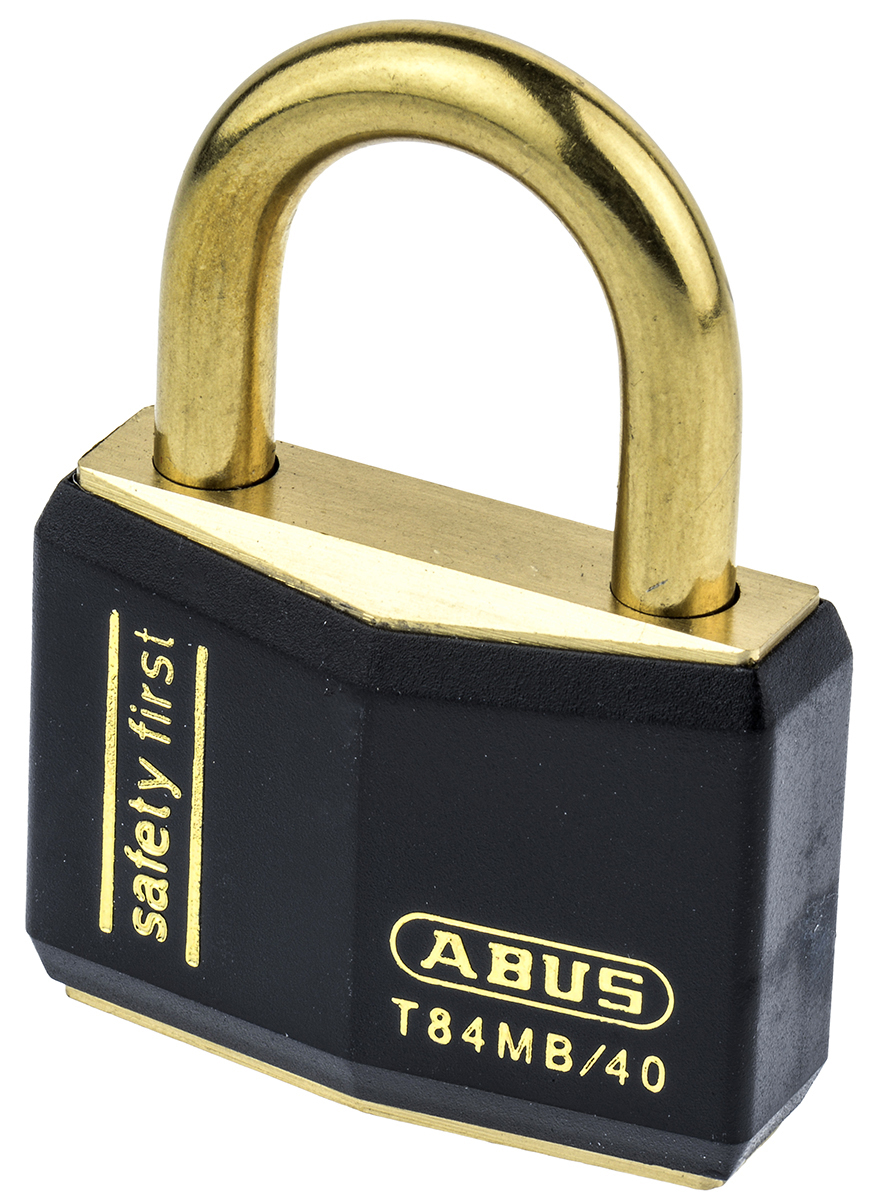 ABUS Key Weatherproof Brass Safety Padlock, Keyed Alike, 6.5mm Shackle, 43mm Body