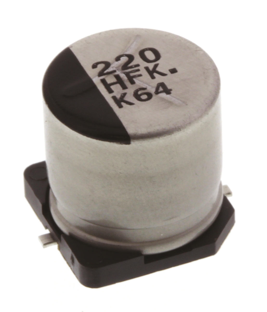 Panasonic 220μF Aluminium Electrolytic Aluminium Electrolytic Capacitor 50V dc, Surface Mount - EEEFK1H221P